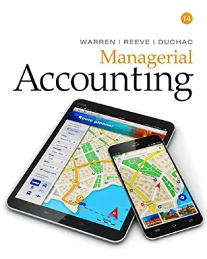 Cover of Managerial Accounting by Carl S. Warren, James M. Reeve, Jonathan Duchac