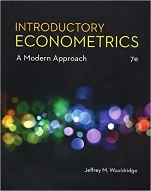 Cover of Introductory Econometrics: A Modern Approach by Jeffrey Wooldridge