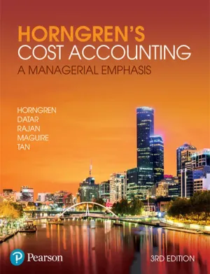 Cover of Horngren's Cost Accounting: A Managerial Emphasis by Charles Horngren, Srikant Datar, Madhav Rajan, William Maguire, Rebecca Tan, Justin Longenecker, Leo Donlevy, Terri Champion, J. Petty, Leslie Palich, Frank Hoy, Louis Beaubien