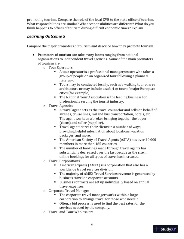 Exploring the Hospitality Industry, 4th Edition Class Notes - Page 26 preview image