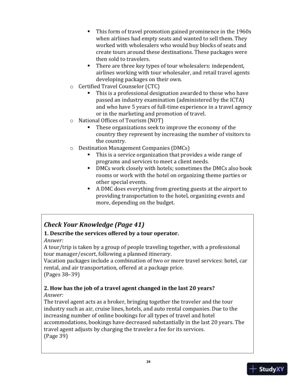 Exploring the Hospitality Industry, 4th Edition Class Notes - Page 27 preview image