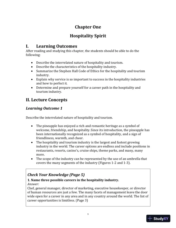 Exploring the Hospitality Industry, 4th Edition Class Notes - Page 4 preview image