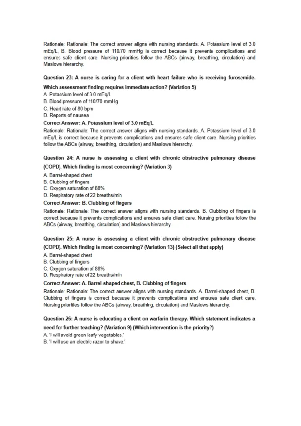 Lippincott Style NCLEX Questions - Page 7 preview image