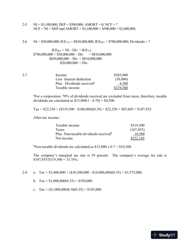 Financial Management : Theory and Practice, An Asia Edition 1st Edition Solution Manual - Page 10 preview image