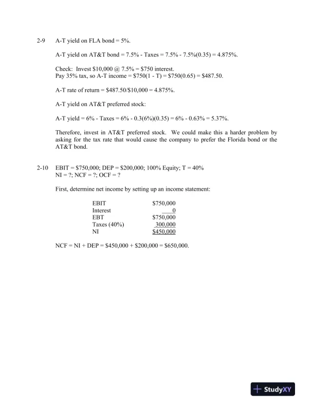 Financial Management : Theory and Practice, An Asia Edition 1st Edition Solution Manual - Page 11 preview image