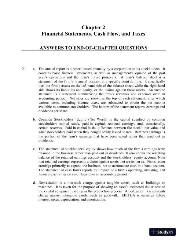 Financial Management : Theory and Practice, An Asia Edition 1st Edition Solution Manual - Page 6 preview image