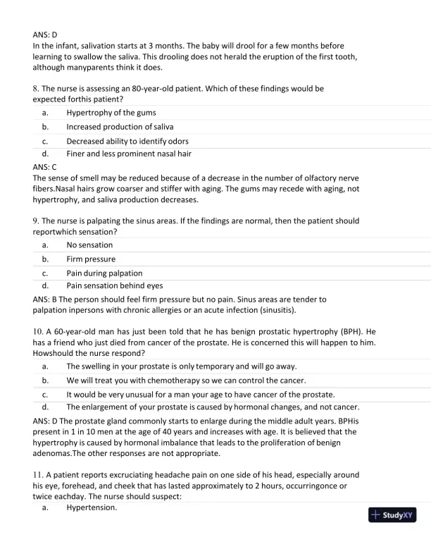 Test Bank for Current Medical Diagnosis and Treatment 2023 (Ie), 62nd Edition (Chapters 27) - Page 26 preview image