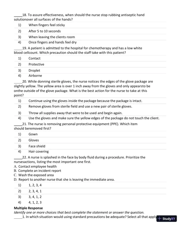 Test Bank for Current Medical Diagnosis and Treatment 2023 (Ie), 62nd Edition (Chapters 27) - Page 5 preview image