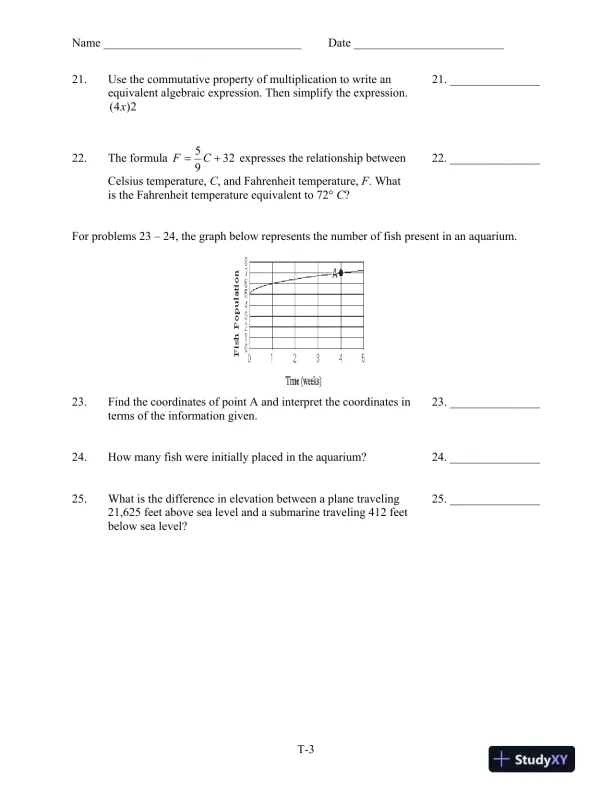 Test Bank for Introductory Algebra for College Students, 6th Edition - Page 6 preview image