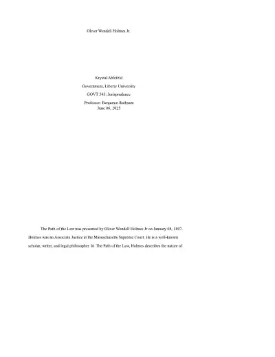 The Path of the Law - Page 1 preview image