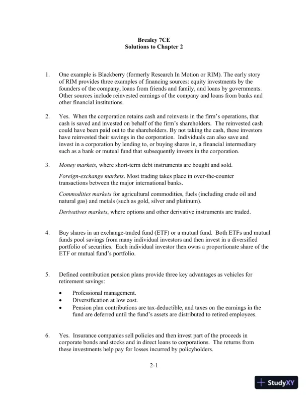 Solution Manual For Fundamentals Of Corporate Finance, Seventh Canadian Edition - Page 13 preview image