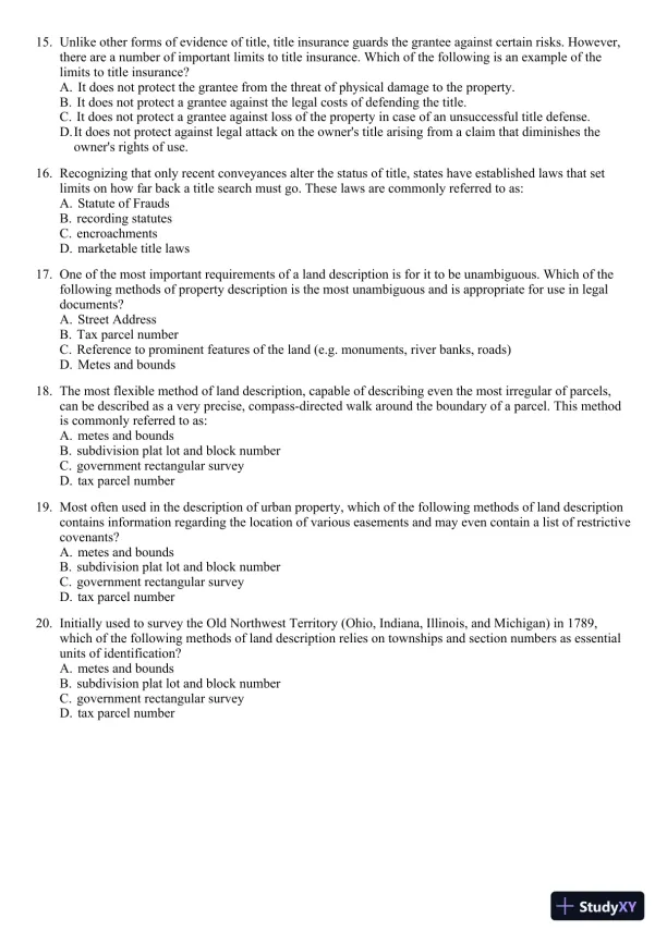Real Estate Principles: A Value Approach (The Mcgraw-hill/Irwin Series in Finance, Insurance, and Real Estate) 3rd Edition Test Bank - Page 22 preview image