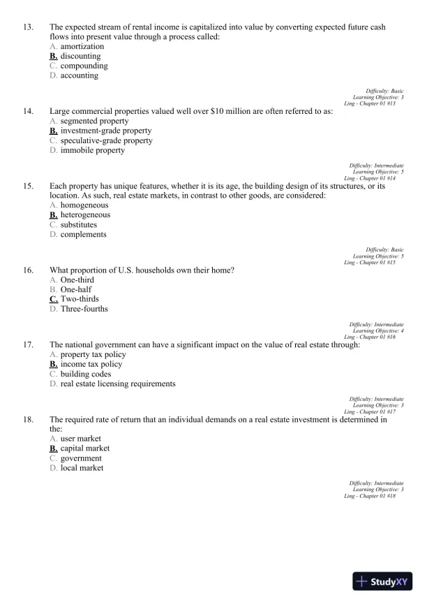 Real Estate Principles: A Value Approach (The Mcgraw-hill/Irwin Series in Finance, Insurance, and Real Estate) 3rd Edition Test Bank - Page 7 preview image