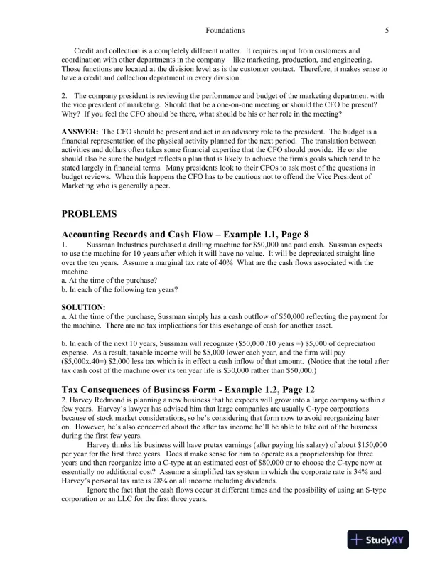 Practical Financial Management, 8th Edition Solution Manual - Page 6 preview image