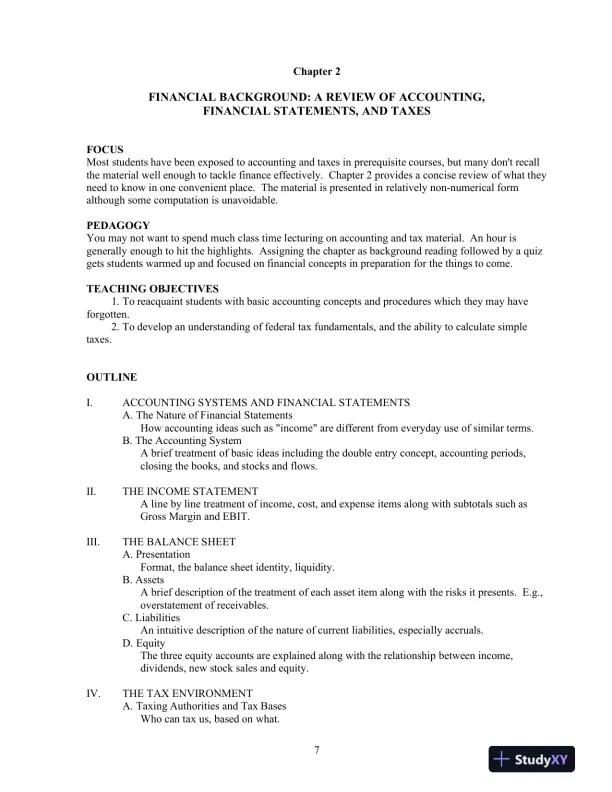 Practical Financial Management, 8th Edition Solution Manual - Page 8 preview image