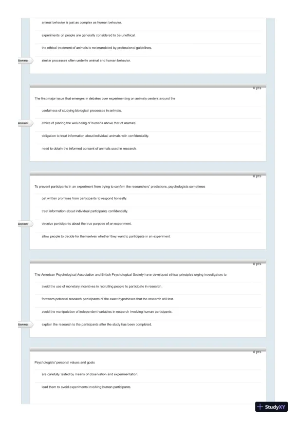 Test Bank For Psychology in Everyday Life, 2nd Edition - Page 21 preview image
