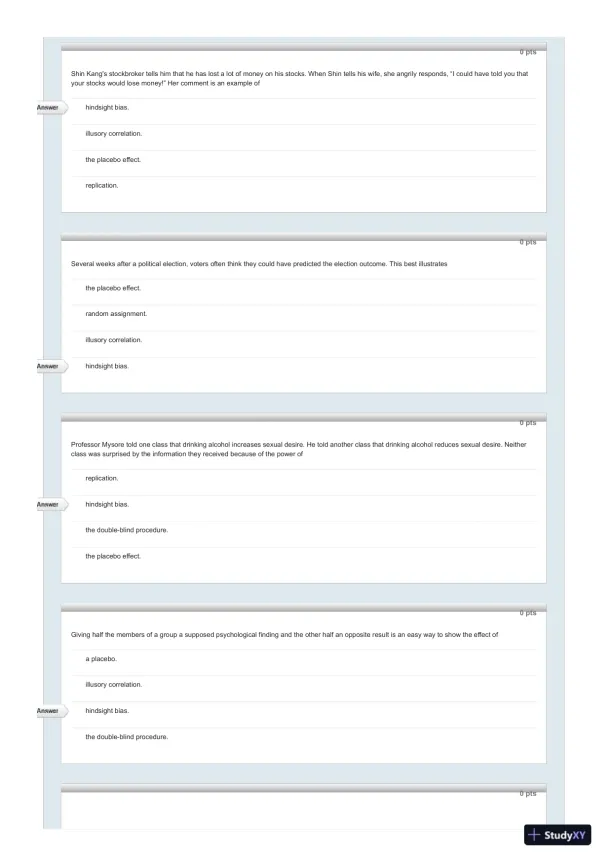 Test Bank For Psychology in Everyday Life, 2nd Edition - Page 9 preview image