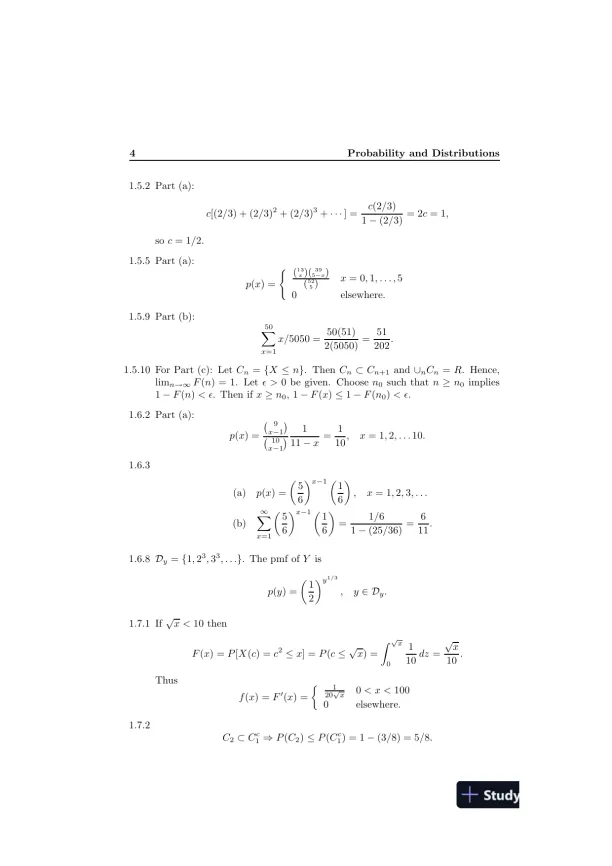 Solution Manual For Introduction To Mathematical Statistics, 7th Edition - Page 7 preview image