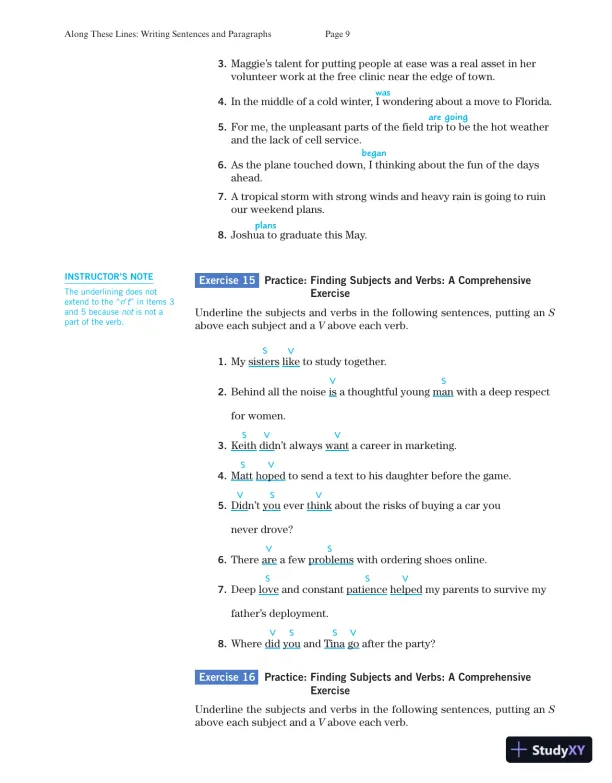 Solution Manual for Along These Lines: Writing Sentences and Paragraphs, 7th Edition - Page 11 preview image