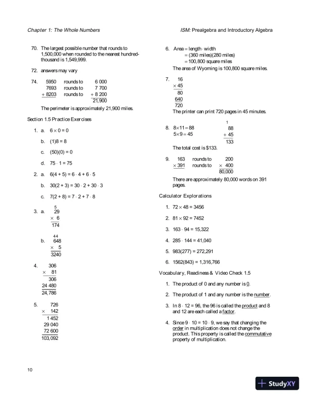 Solution Manual for Prealgebra and Introductory Algebra, 4th Edition - Page 13 preview image