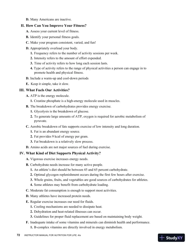 Revision Notes for Nutrition for Life, 4th Edition - Page 14 preview image