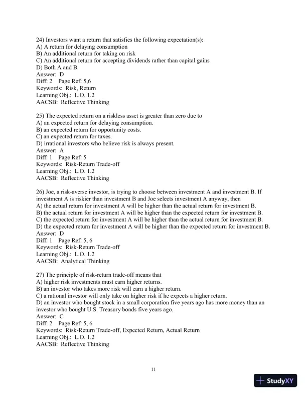 Test Bank for Foundations Of Finance, 5th Edition - Page 13 preview image
