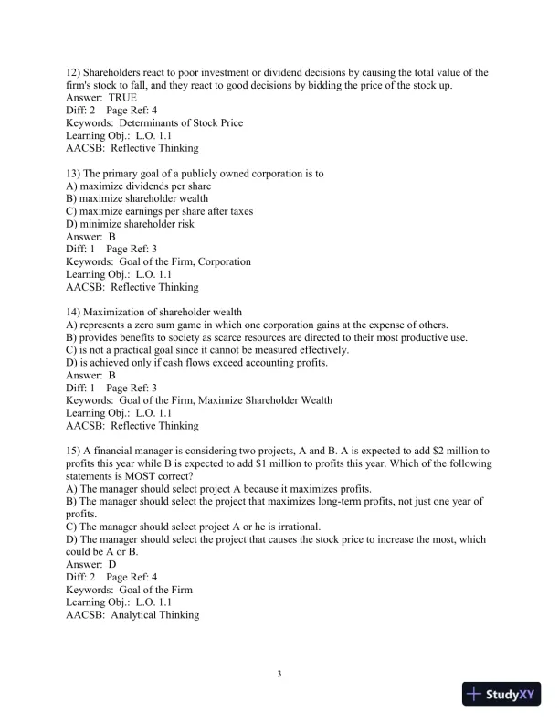 Test Bank for Foundations Of Finance, 5th Edition - Page 5 preview image