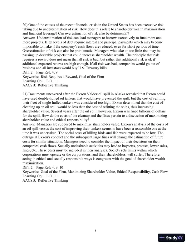 Test Bank for Foundations Of Finance, 5th Edition - Page 7 preview image