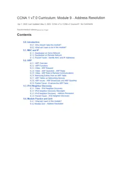 CCNA 1 v7 - Page 1 preview image