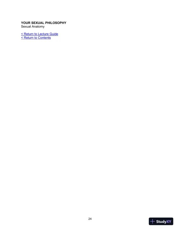 Class Notes for Human Sexuality, 4th Edition - Page 25 preview image