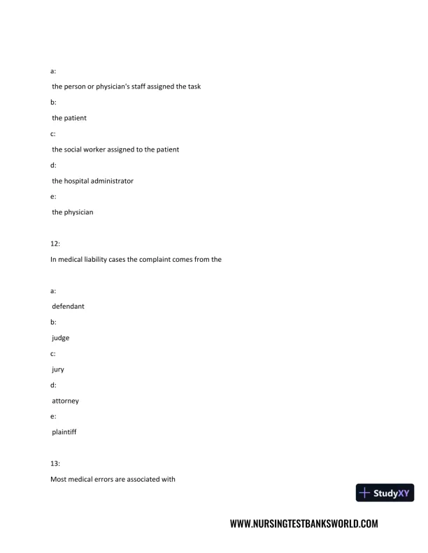 Test Bank For Beckmann and Ling's Obstetrics Gynecology, 8th Edition - Page 27 preview image
