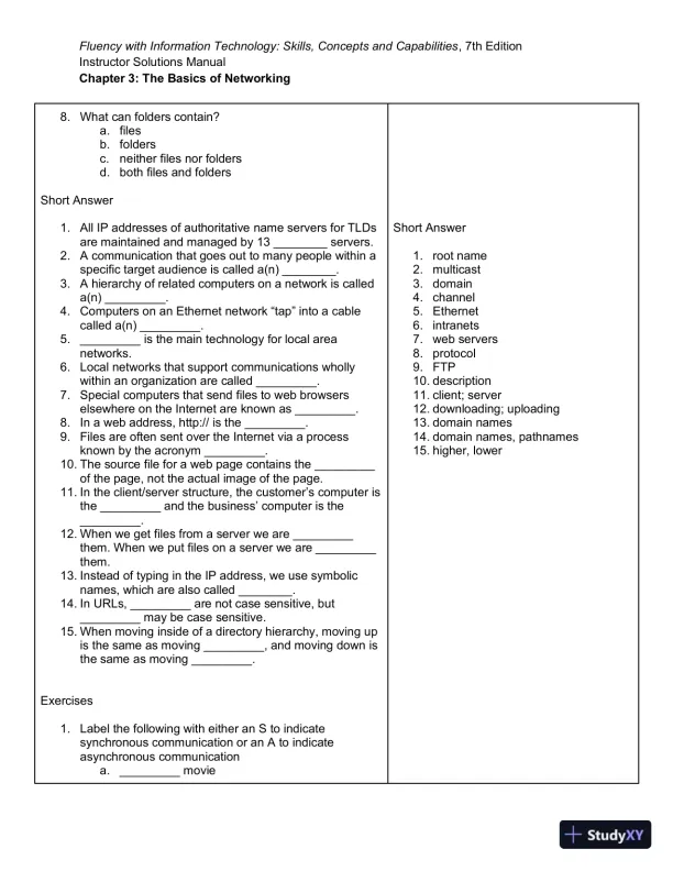 Solution Manual for Fluency With Information Technology, 7th Edition - Page 10 preview image