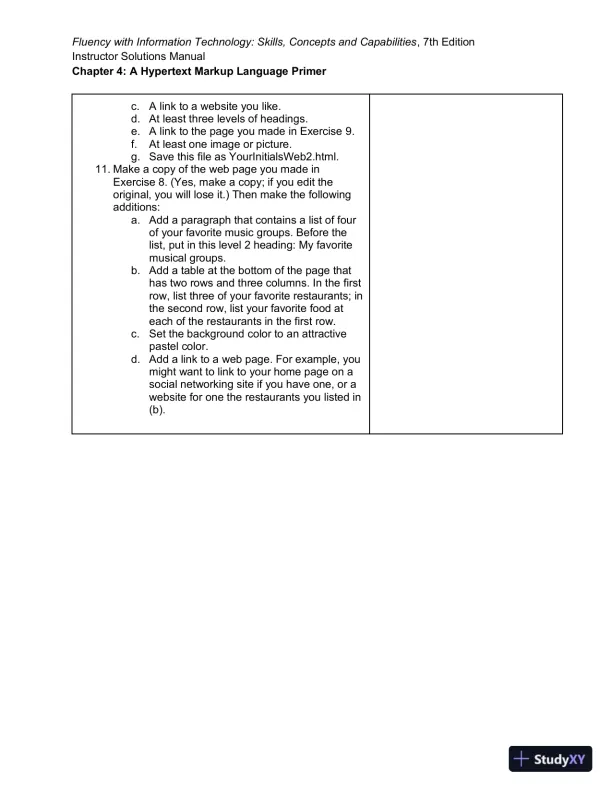 Solution Manual for Fluency With Information Technology, 7th Edition - Page 16 preview image