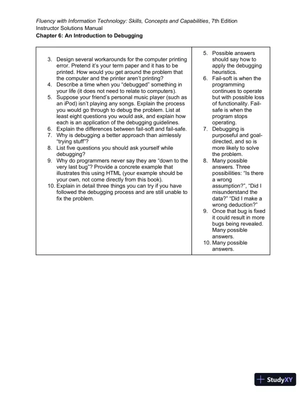 Solution Manual for Fluency With Information Technology, 7th Edition - Page 23 preview image