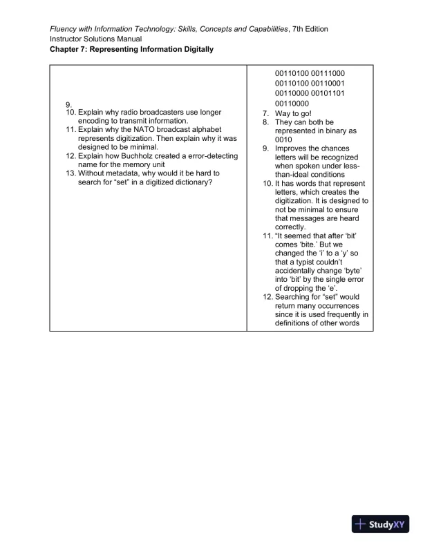 Solution Manual for Fluency With Information Technology, 7th Edition - Page 26 preview image