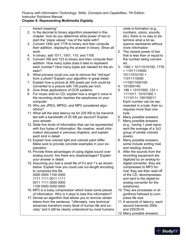 Solution Manual for Fluency With Information Technology, 7th Edition - Page 29 preview image