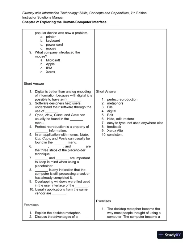 Solution Manual for Fluency With Information Technology, 7th Edition - Page 6 preview image