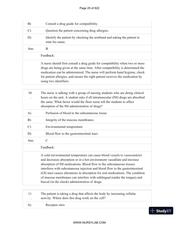 Test Bank for Basic and Clinical Pharmacology, 14th Edition (Chapters 1-33) - Page 26 preview image