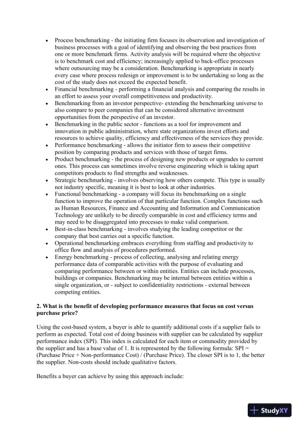 An In-Depth Analysis of Performance Benchmarking and Cost-Based Supplier Evaluation in Purchasing - Page 3 preview image