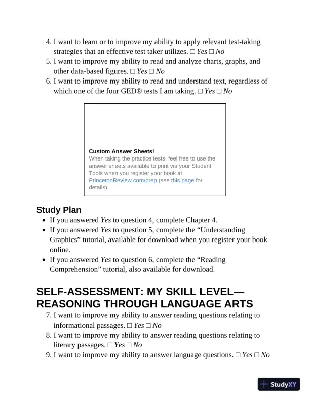 Princeton Review GED Test Prep, 2024: 2 Practice Tests + Review and Techniques (2023) - Page 19 preview image
