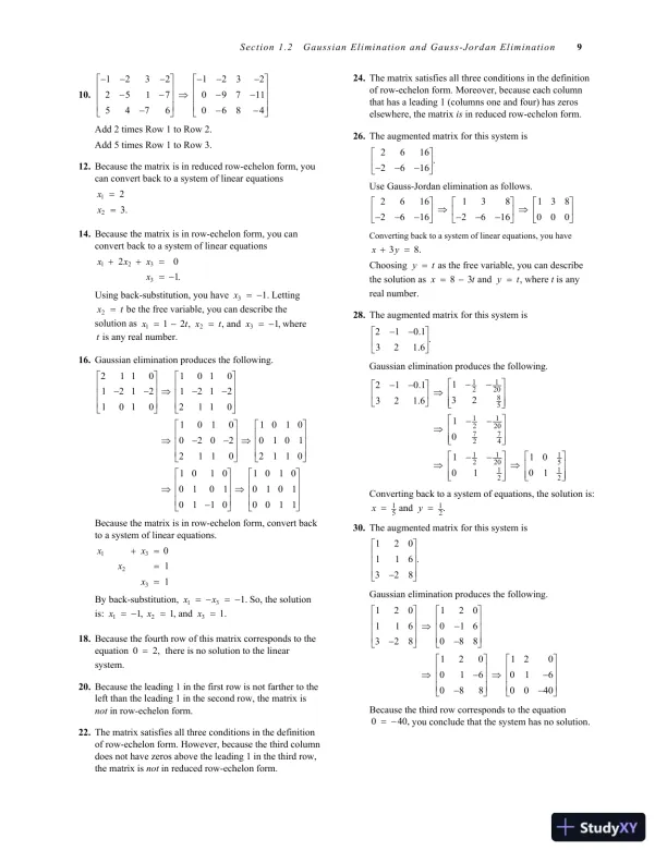 Solution Manual for Elementary Linear Algebra, 7th Edition - Page 11 preview image