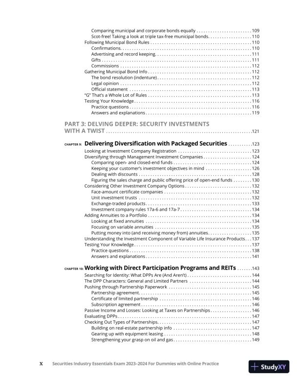 Securities Industry Essentials Exam 2023-2024 For Dummies (2022) - Page 13 preview image