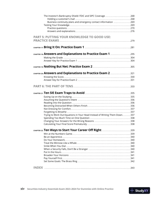 Securities Industry Essentials Exam 2023-2024 For Dummies (2022) - Page 17 preview image