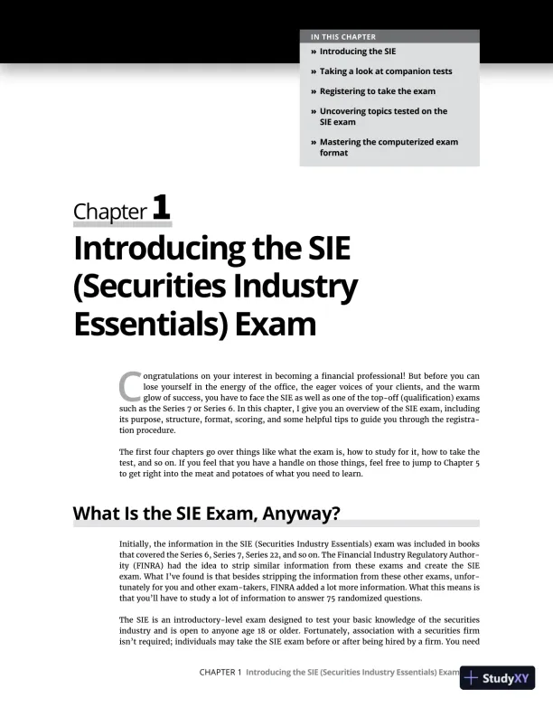 Securities Industry Essentials Exam 2023-2024 For Dummies (2022) - Page 24 preview image