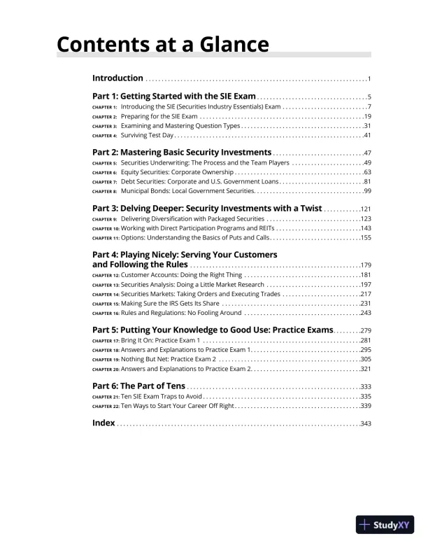 Securities Industry Essentials Exam 2023-2024 For Dummies (2022) - Page 8 preview image