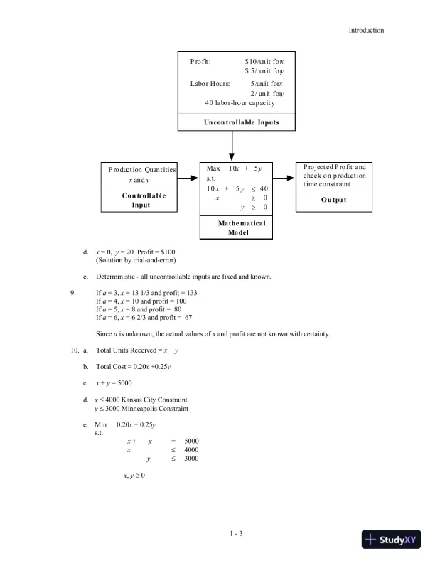 Quantitative Methods For Business, 12th Edition Solution Manual - Page 7 preview image