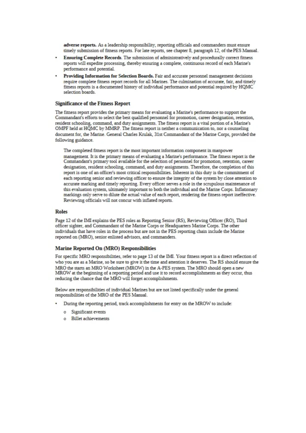 Understanding the Marine Corps Performance Evaluat - Page 3 preview image