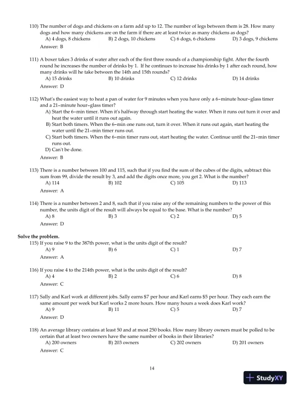 Mathematical Ideas, 13th Edition Test Bank - Page 15 preview image