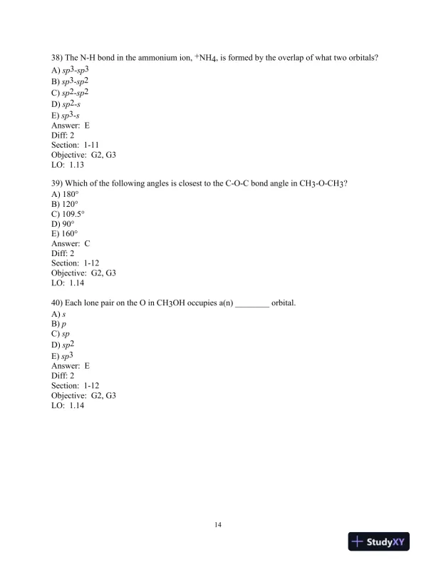 Test Bank for Essential Organic Chemistry Plus Mastering Chemistry , 3rd Edition - Page 15 preview image