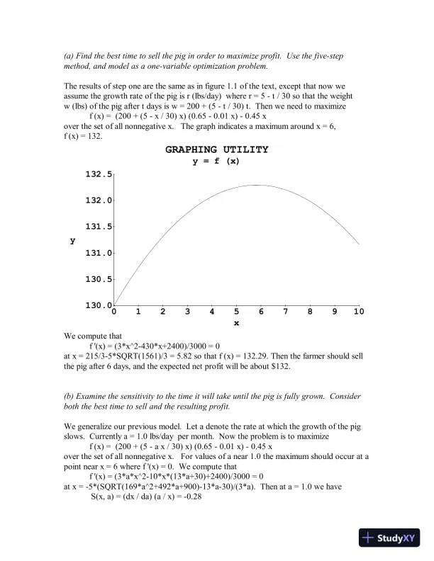Solution Manual for Mathematical Modeling, 4th Edition - Page 15 preview image